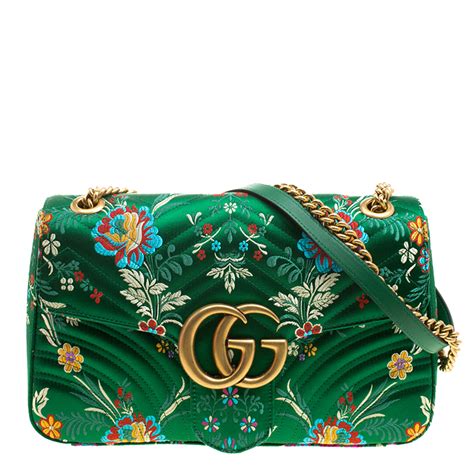 gucci green floral wallet|floral Gucci wallet women.